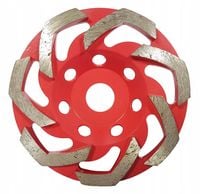 TARCZA DO SZLIFOWANIA BETONU 125X5MM Z SEGMENTEM S RED L-SHAPE M08795