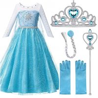 Przebranie Elza z dodatkami Korona Warkocz Rękawiczki