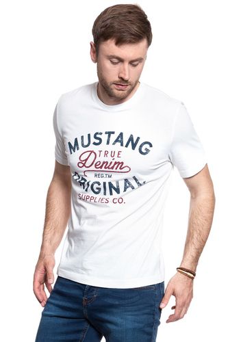 MUSTANG LOGO TEE CLOUD DANCER 1007249 2020 XL na Arena.pl