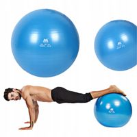 piłka fitness gimnastyczna do ćwiczeń treningu rehabilitacji 55cm z pompką
