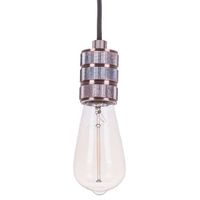 Loftowa LAMPA wisząca MILLENIA DS-M-010-03 RED COPPER Italux przewód OPRAWKA metalowa ZWIS industrialny miedziany