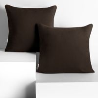 Poszewka dekoracyjna AMBER c. brąz 40x40   jersey  x2