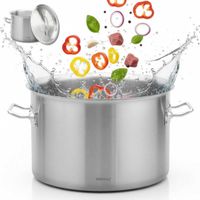 garnek gastronomiczny z pokrywą stalową ø30cm 14l kinghoff kh-2022