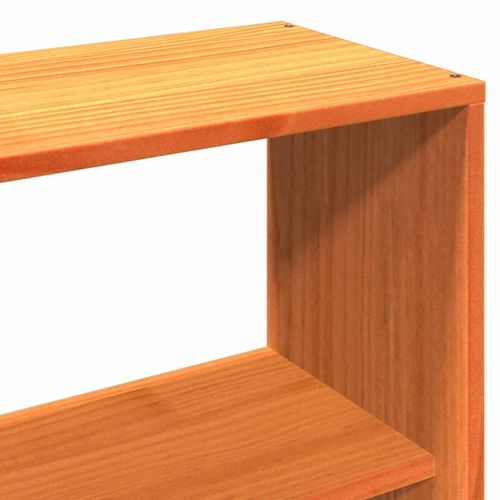 Łóżko z regałem, bez materaca, woskowy brąz, 120x190 cm, sosna na Arena.pl