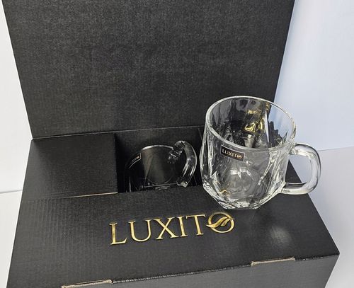 Szklanki do kawy herbaty LUXITO Maks 300ml Komplet szklanek kubków 6szt na Arena.pl