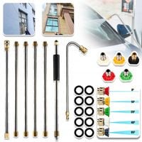 PRZEDŁUŻKA DO MYJKI CIŚNIENIOWEJ Z SZYBKOZŁĄCZEM 5 DYSZA DLA DACHU RYNNY