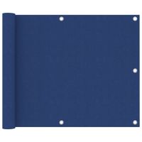 Parawan balkonowy, niebieski, 75x300 cm, tkanina Oxford