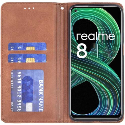 ZAPS Origami Realme 8/8 Pro brązowy na Arena.pl