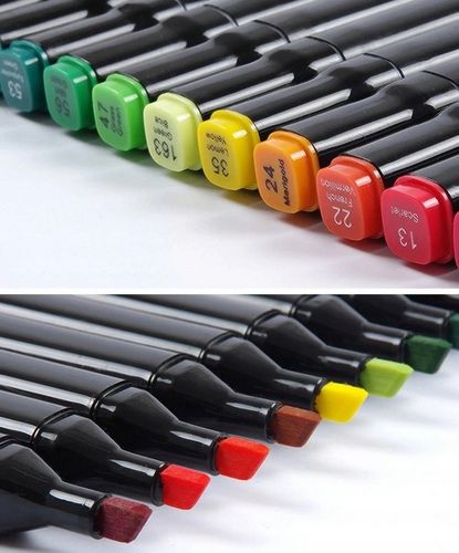 MARKERY ALKOHOLOWE 168 SZT Flamastry Mazaki Pisaki Dwustronne Pro + TORBA na Arena.pl