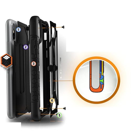 ETUI UAG MONARCH Apple iPhone X - BLACK MATT na Arena.pl