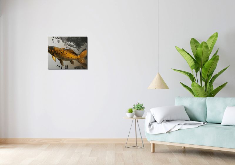 Obraz 50x40cm Spokojna Ryba Koi zdjęcie 2