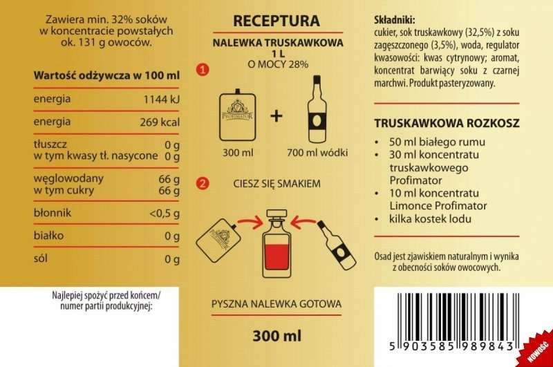 Koncentrat owocowy TRUSKAWKA zdjęcie 4