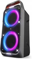 Głośnik przenośny Bluetooth LED głęboki Bass czarny bezprzewodowy 240 W