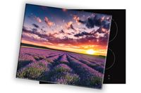 SZKLANA DESKA NA KUCHENKĘ 60x52 034A LAWENDA