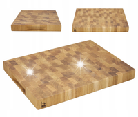 DESKA do krojenia SZTORCOWA END GRAIN BLOK dębowa olejowana 40x30x4 LOGO