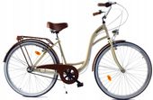 Rower Dallas City 28" 3spd - kremowy z brązem