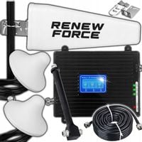 MOCNY Wzmacniacz sygnału internetu GSM/GPRS EDGE LTE 2G/3G/4G LTE +3 Anteny