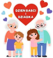 Dekoracja Dzień Babci i Dziadka - duży rozmiar XXL