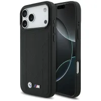 etui bmw m quilted logo magsafe na iphone 17 pro max - czarne