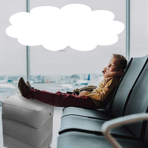 NADMUCHIWANA PODUSZKA PODRÓŻNA POD STOPY DO AUTO zdjęcie 13