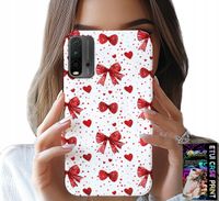 ETUI DO XIAOMI REDMI 9T - CZERWONE WSTĄŻKI WSTĄŻKA MODNE WZORY