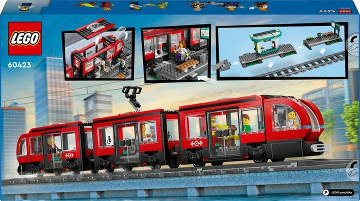 LEGO City 60423 Tramwaj miejski ze stacją Miasto zdjęcie 5