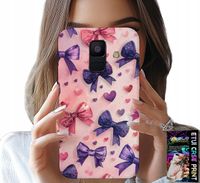ETUI DO SAMSUNG A6 2018 - KOLOROWE WSTĄŻKI WSTĄŻKA WZORY + SZKŁO