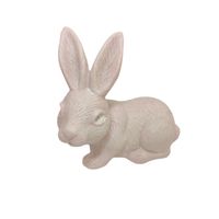 Zajączek plastikowy leżący różowy