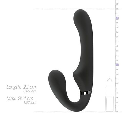 no-parts - avery strapless strap-on vibrating dildo - 22 cm na Arena.pl