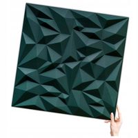 Kaseton Ścienny 50x50 Panele Sufitowe 3D Butelkowa Zieleń 0,25m2 AMETYST