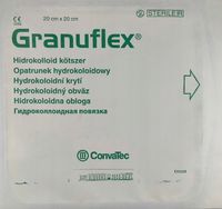 GRANUFLEX hydrokoloidowy opatrunek 20x20cm 1 szt. duży piankowy