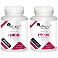 2x Aliness TYROZYNA L-Tyrosine NALT 500 mg 100 kaps PAMIĘĆ STRES Energia