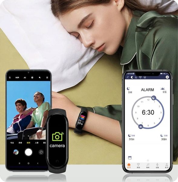 SMARTWATCH SMARTBAND ZEGAREK OPASKA SPORTOWA M7 APLIKACJE PL KROKOMIERZ ITP zdjęcie 3