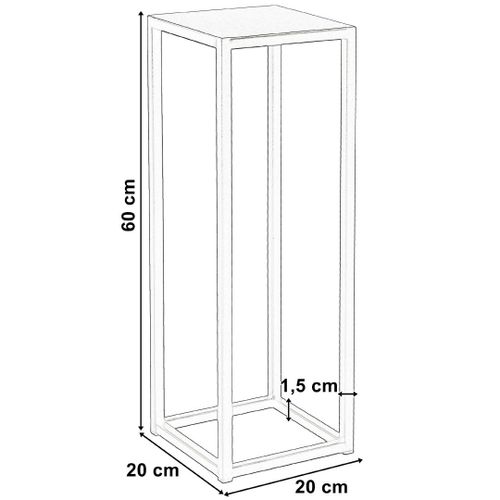 Kwietnik Piatto loft 60 cm czarny na Arena.pl