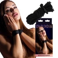 Czarna Lina Do Krępowania  Bondage Rope 1.5M Black Taboom 17248
