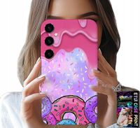 ETUI DO SAMSUNG GALAXY M55 5G - SŁODKIE DONUTY Z LUKREM W TLE + SZKŁO