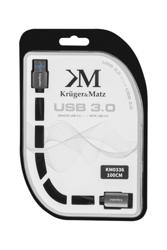 Przedłużacz USB 3.0 gniazdo - wtyk kabel 1m na Arena.pl
