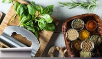Fototapeta PRZYPRAWY I ZIOŁA KUCHENNE 370x250