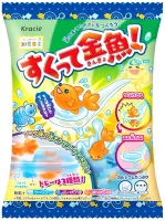 Zestaw DIY Sukutte KingYo! Gold Fish Scooping Grape & Peach Jelly 14g - Kracie