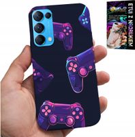ETUI DO OPPO RENO5 4G 5G - CASE DLA GRACZA, WZORY Z GIER + SZKŁO