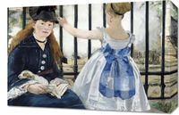 Obraz 60x40cm The Railway, Edouard Manet Vintage do Salonu