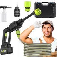 MYJKA CIŚNIENIOWA AKUMULATOROWA BEZPRZEWODOWA 48V 30 BAR 200W ZESTAW