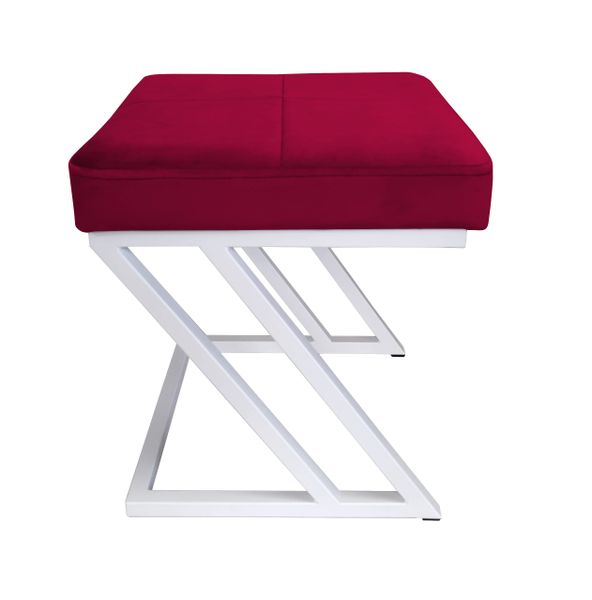 Pufa ZETA LOFT taboret podnóżek podstawa biała MG31 zdjęcie 2