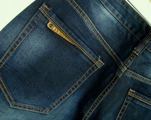 Spodnie jeans regular proste pas 90cm 34/34 -DM063 na Arena.pl