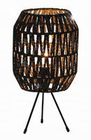 Lampa Rattanowa Platinet Lamp Capri Dark Brown E14