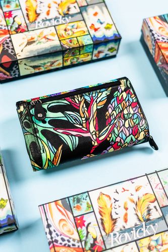 pojemny, skórzany portfel damski na zatrzask - rovicky na Arena.pl