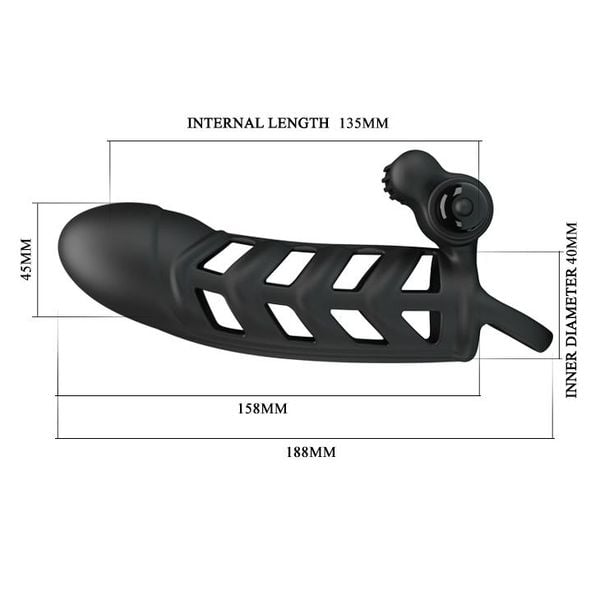 PRETTY LOVE - Penis Sleeve II 10 functions zdjęcie 5