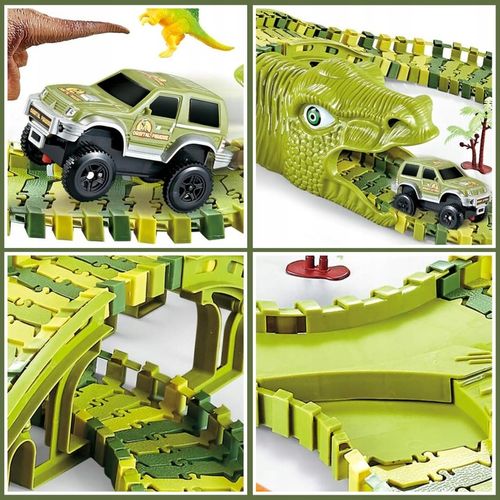 MEGA TOR WYŚCIGOWY DINO PARK DINOZAURÓW 169 EL DINOZAURY SAMOCHODZIK TOR na Arena.pl