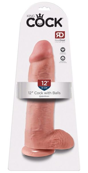 King Cock With Balls 12 Inch zdjęcie 1