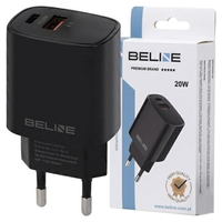 beline ład. siec. 1x usb-c + 1x usb 20wczarna /black (only head) pd